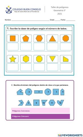 Clasificación de los polígonos