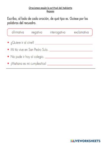 Español 2G-RepasoTarea P163