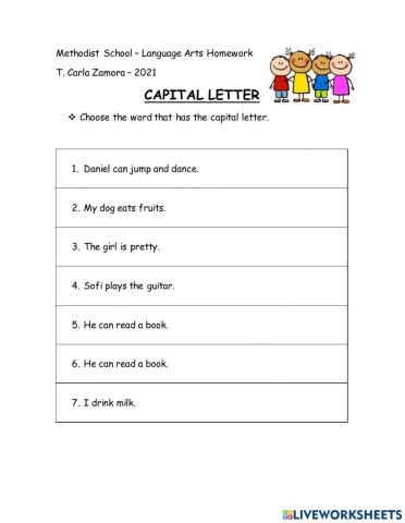 Capital letters
