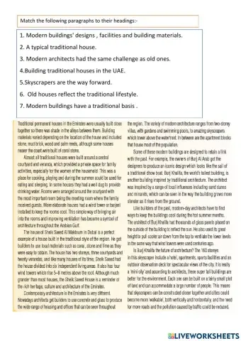 Reading comprehension