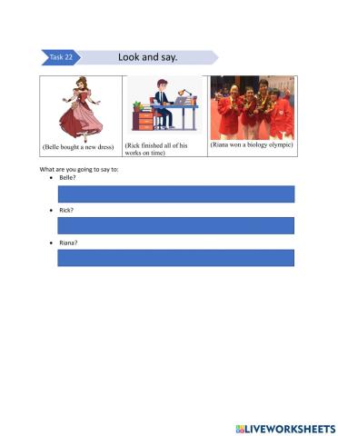 Unit 1 (At School) - Task 22