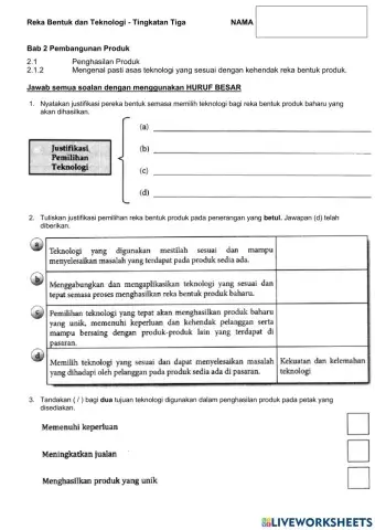 RBT T3 2.1.2 Mengenal pasti asas teknologi yang sesuai