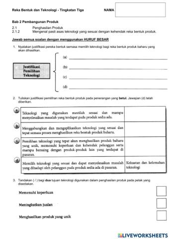 RBT T3 2.1.2 Mengenal pasti asas teknologi yang sesuai