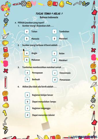 Tema 6 Bahasa Indonesia