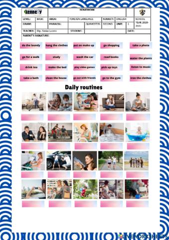 Daily routines 2