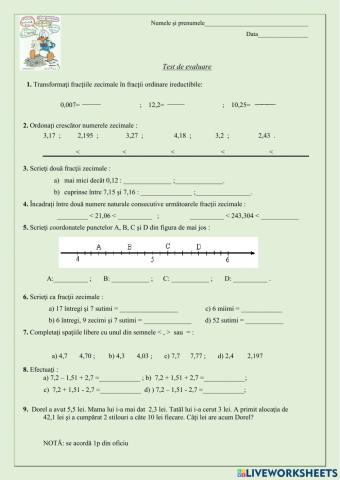 Fractii zecimale finite
