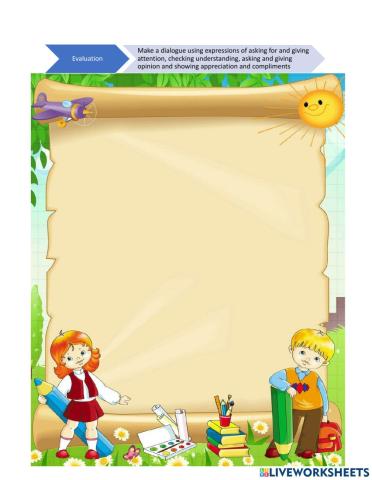 Unit 1 (At School) - EVALUATION