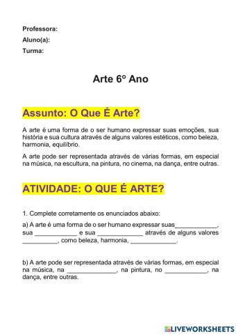 O Que É Arte?