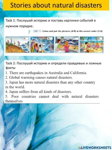 Natural disaster Stories