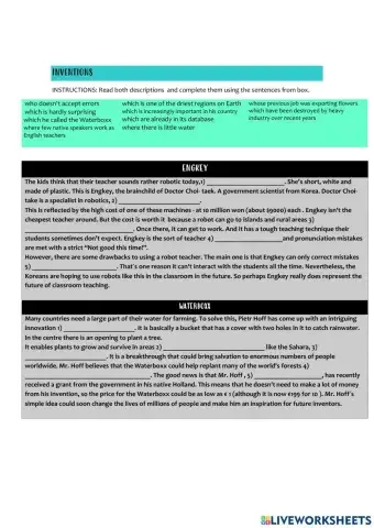 INVENTIONS-relative clauses