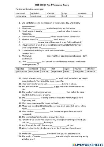 Ecce book 1 test two