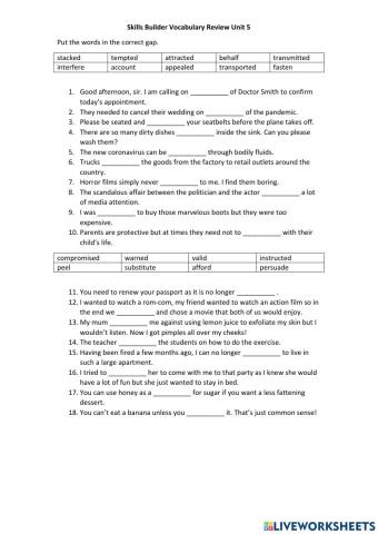 Stars and stripes unit 5 review