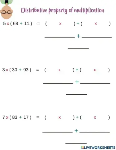 Distributive Property of Multiplication