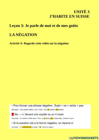 La négation