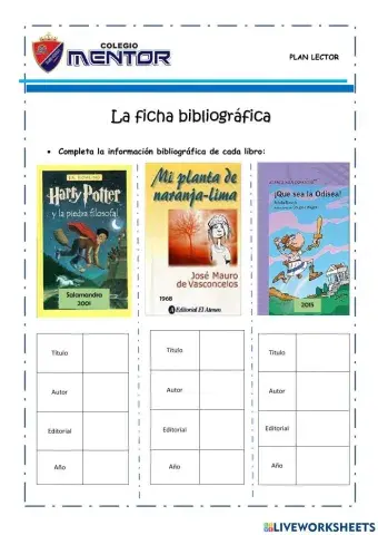 Ficha bibliográfica