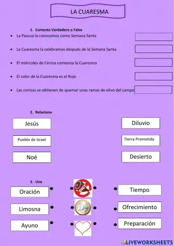 La cuaresma y Semana Santa