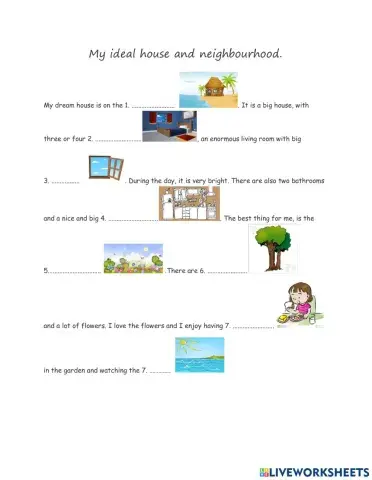 My ideal house and neighbourhood.