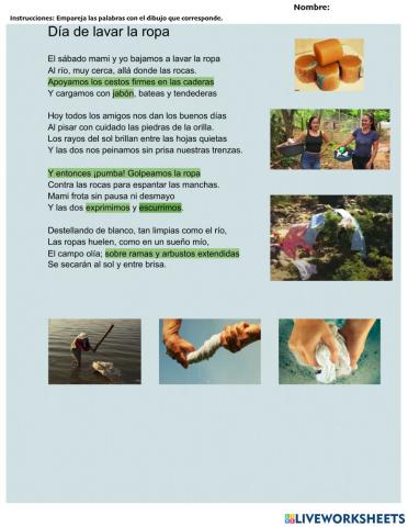 Día de lavar la ropa