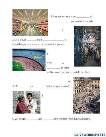 Practice with -IR- in the preterite tense