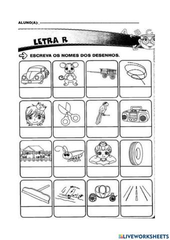 PALAVRAS COM R RR E VIDEO