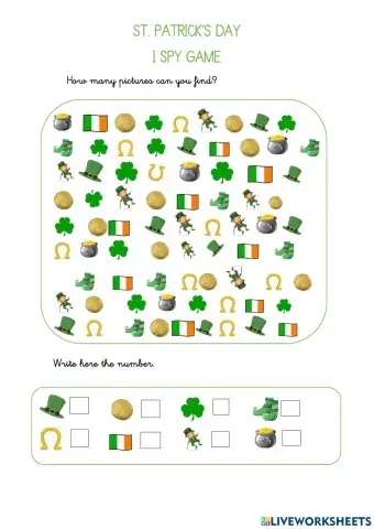 St. patrick's i spy