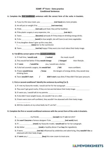 Conditional Sentences - Types I and II