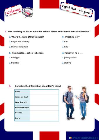 Test Unit 2 - C1 - Listening