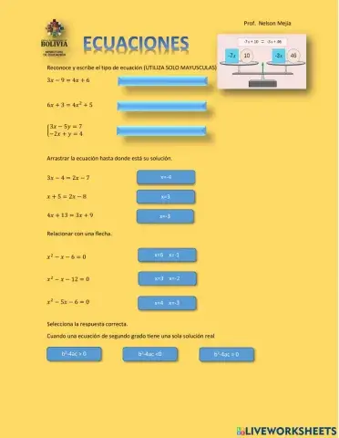 Ecuaciones
