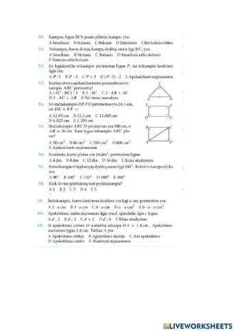 Plokštumos figūros