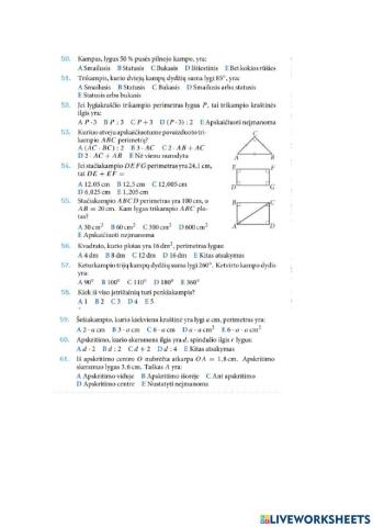 Plokštumos figūros