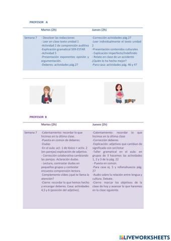 Planificación y secuenciación