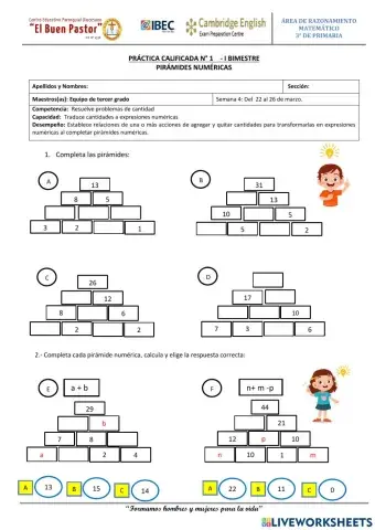 Pirámides numéricas