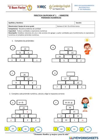 Pirámides numéricas