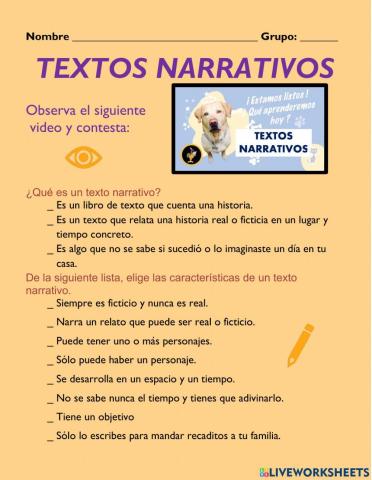 Textos narrativos
