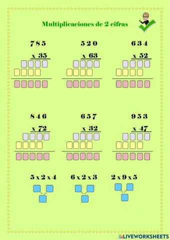 Multiplicaciones 2 cifras