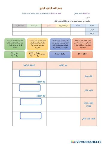 قوانين الغازات
