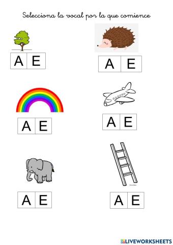 Elige la vocal correcta