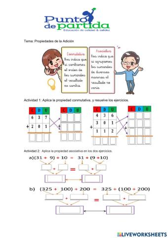 Propiedades de la adición
