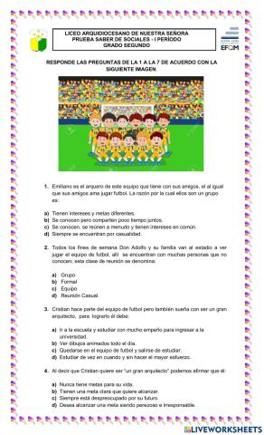 Prueba Saber Sociales