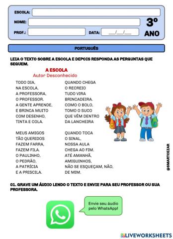 3º ANO Sílabas II