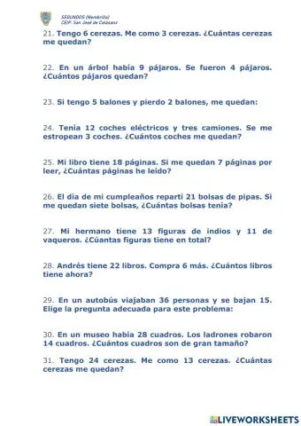 Problemas raros (III)