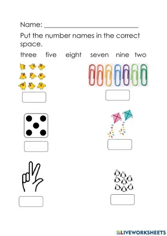 Number Names 0 to 10