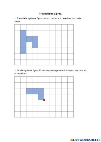 Traslaciones y giros