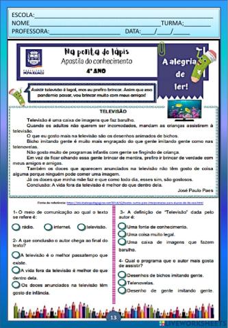 Leitura e interpretação