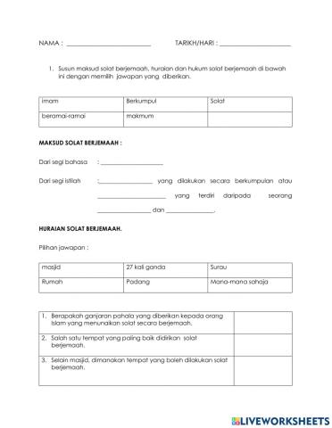 Pengertian solat berjemaah, huraian dan hukum