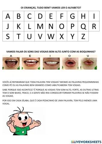 Apresentação letra f