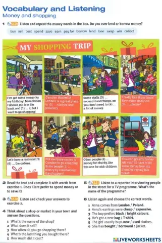 Pulse 2 Unit 6: Listening (Money and shopping)