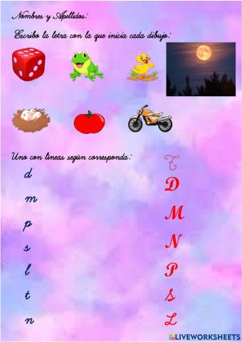 M-m- P-p- S-s- N-n- L-l- T-t- D-d.