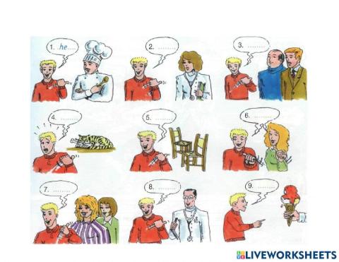 Personal Pronouns Exercise