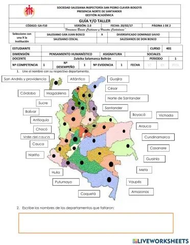 División Política de Colombia